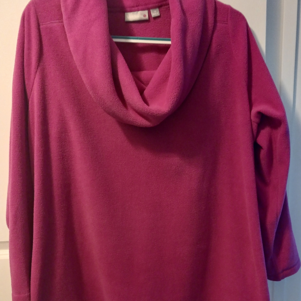 Pink sports savvy sweater